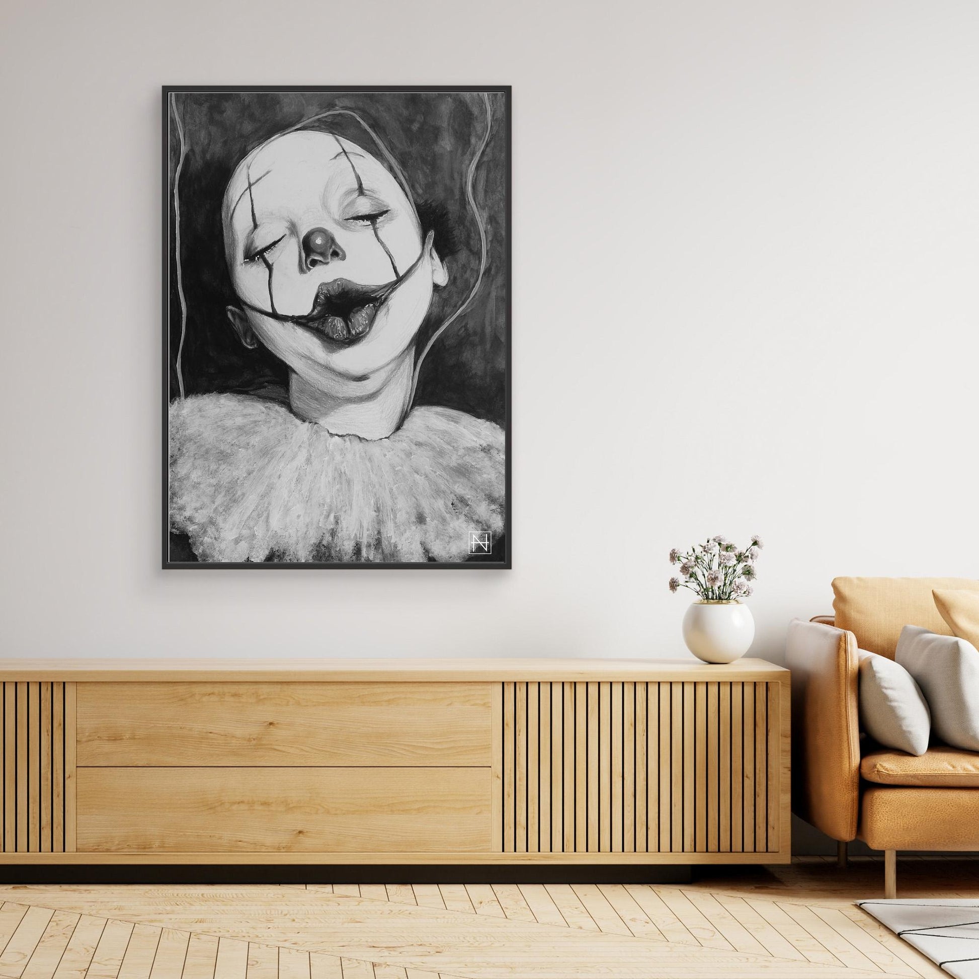 Sad Ugly Clowns No. 6 (Dotti) BW