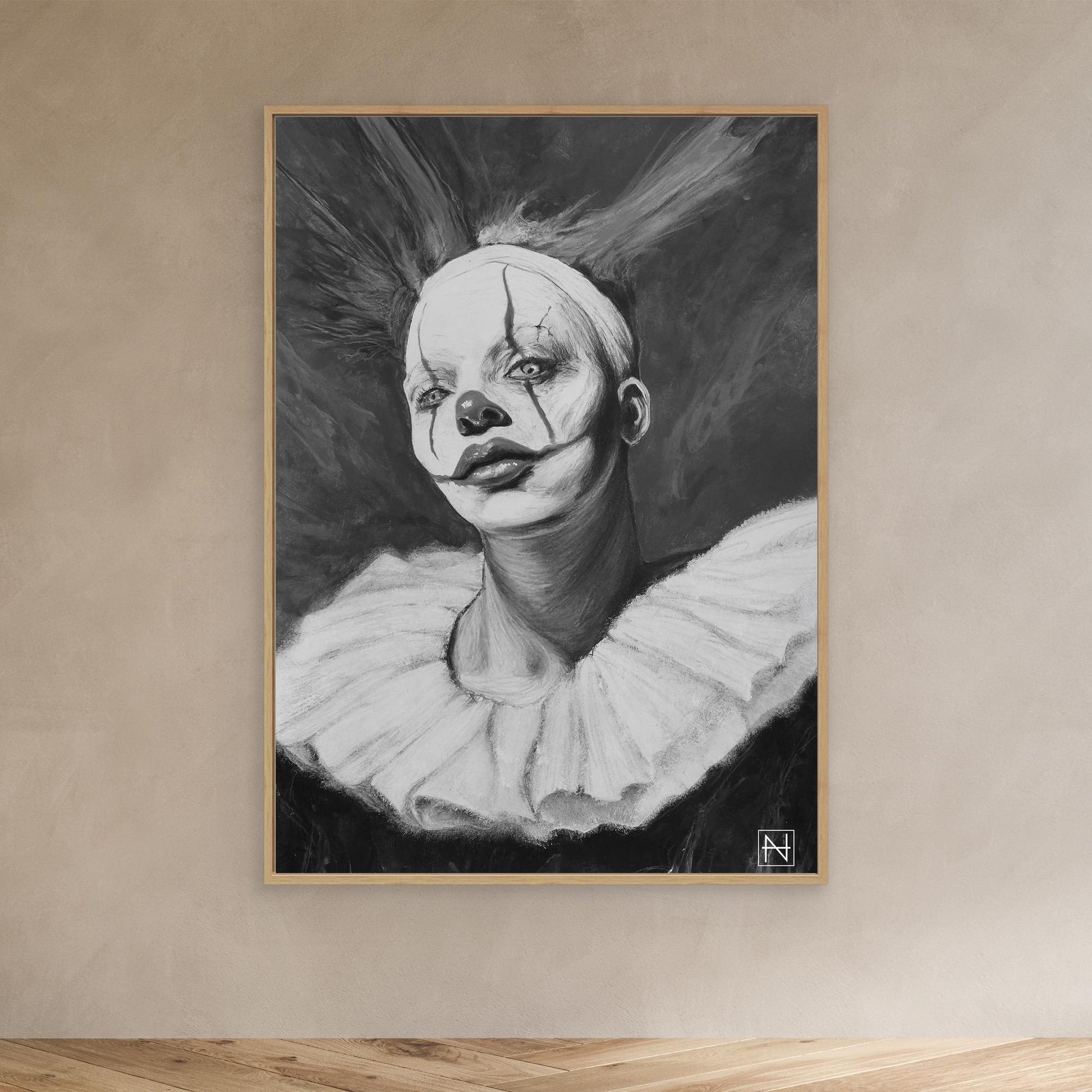 Sad Ugly Clowns No. 7 (Bonnie) BW