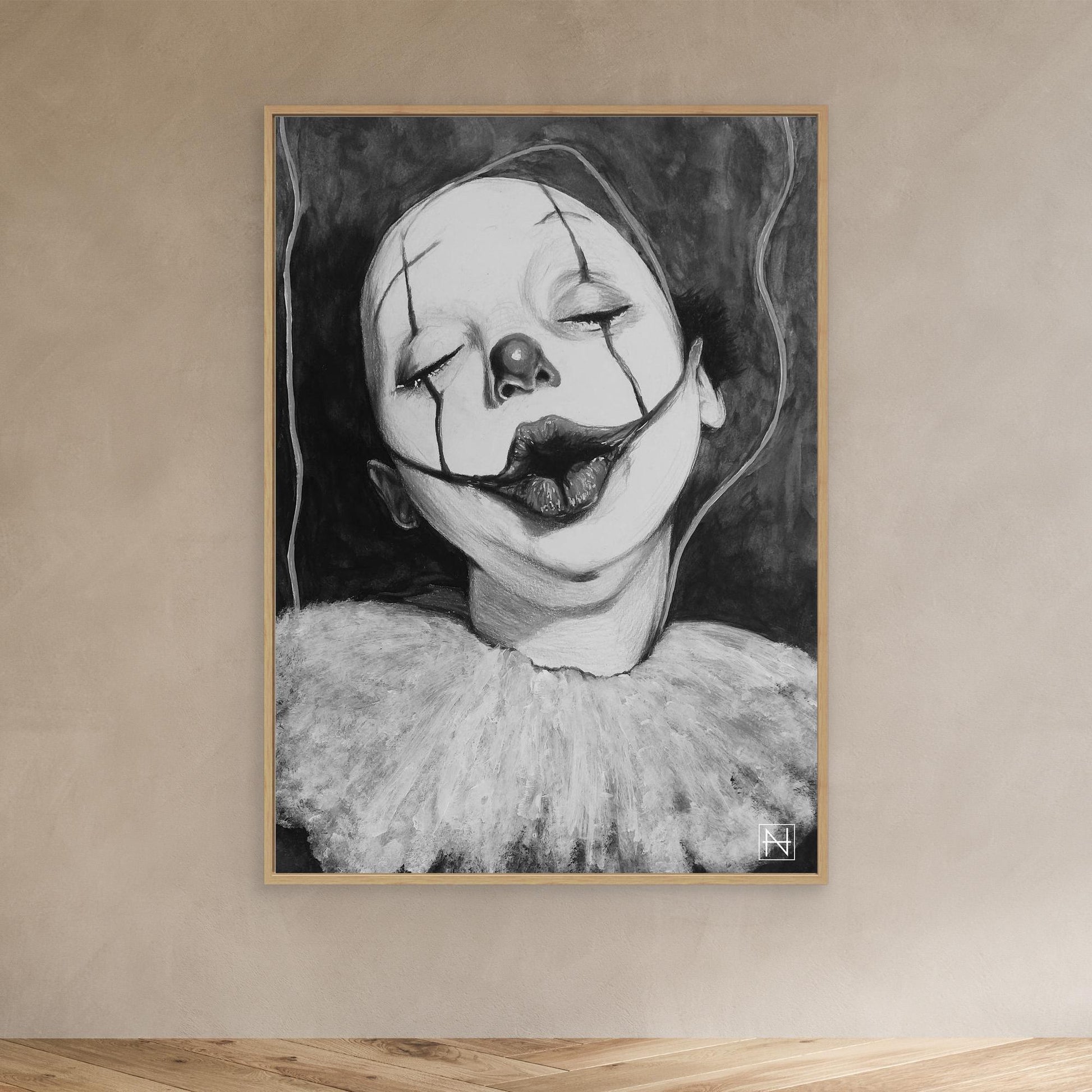 Sad Ugly Clowns No. 6 (Dotti) BW