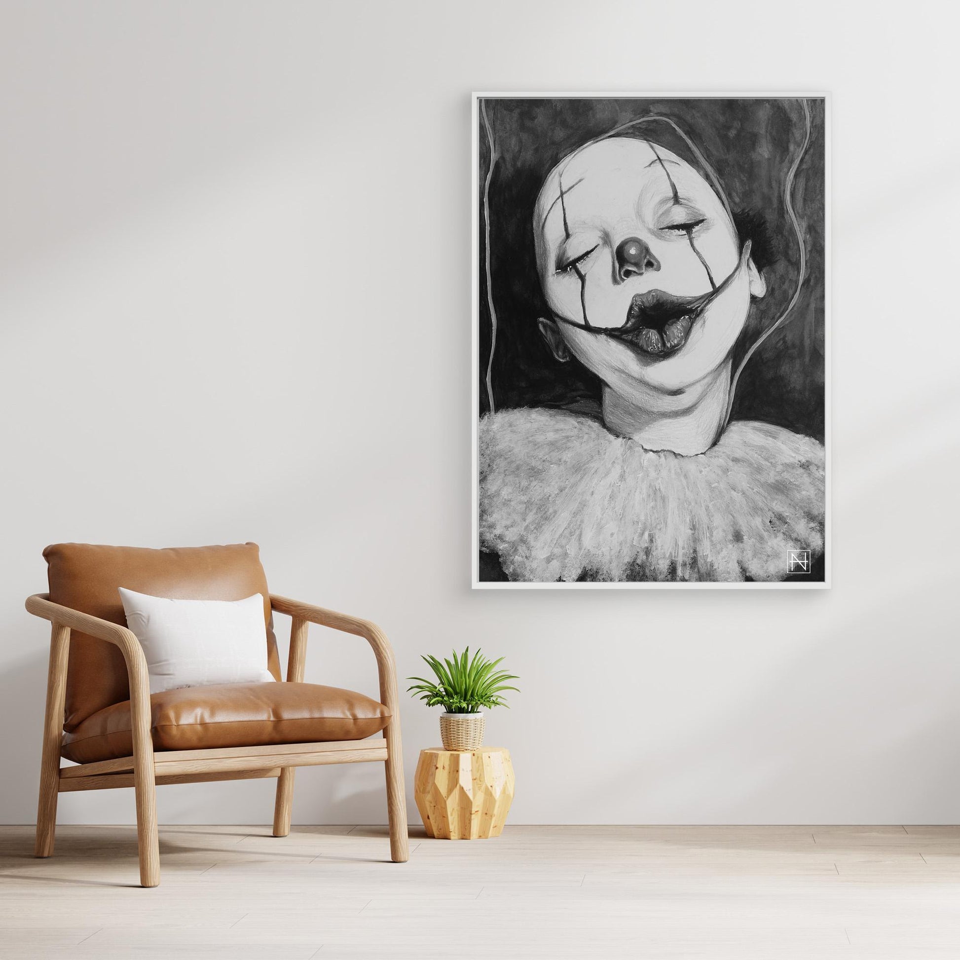 Sad Ugly Clowns No. 6 (Dotti) BW