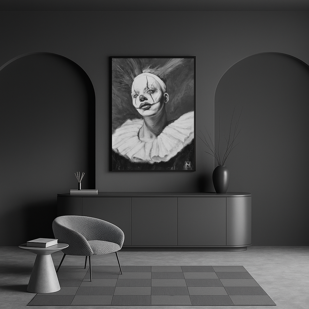 Sad Ugly Clowns No. 9 (Bonnie) BW