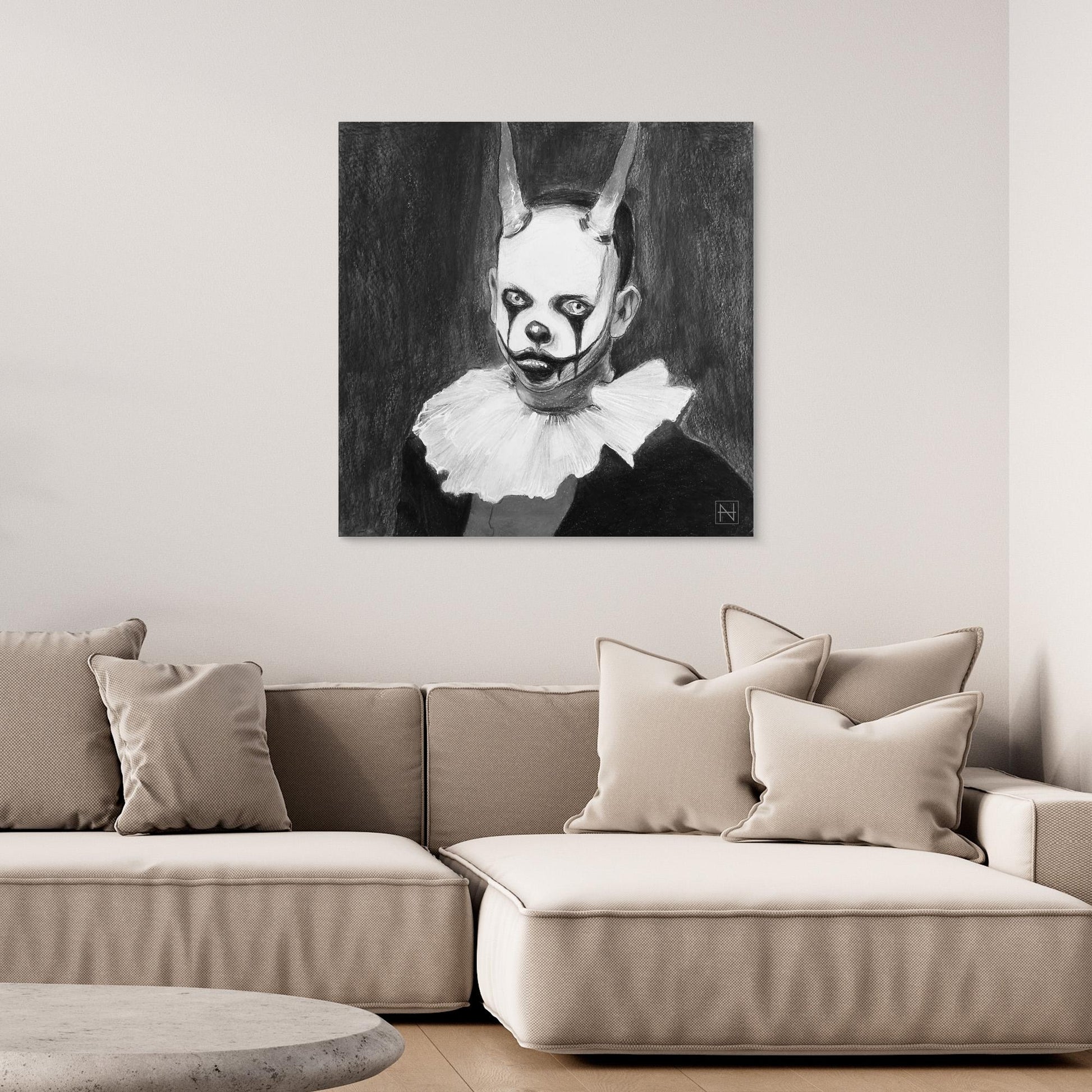 Sad Ugly Clowns No. 5 (Pepa) BW