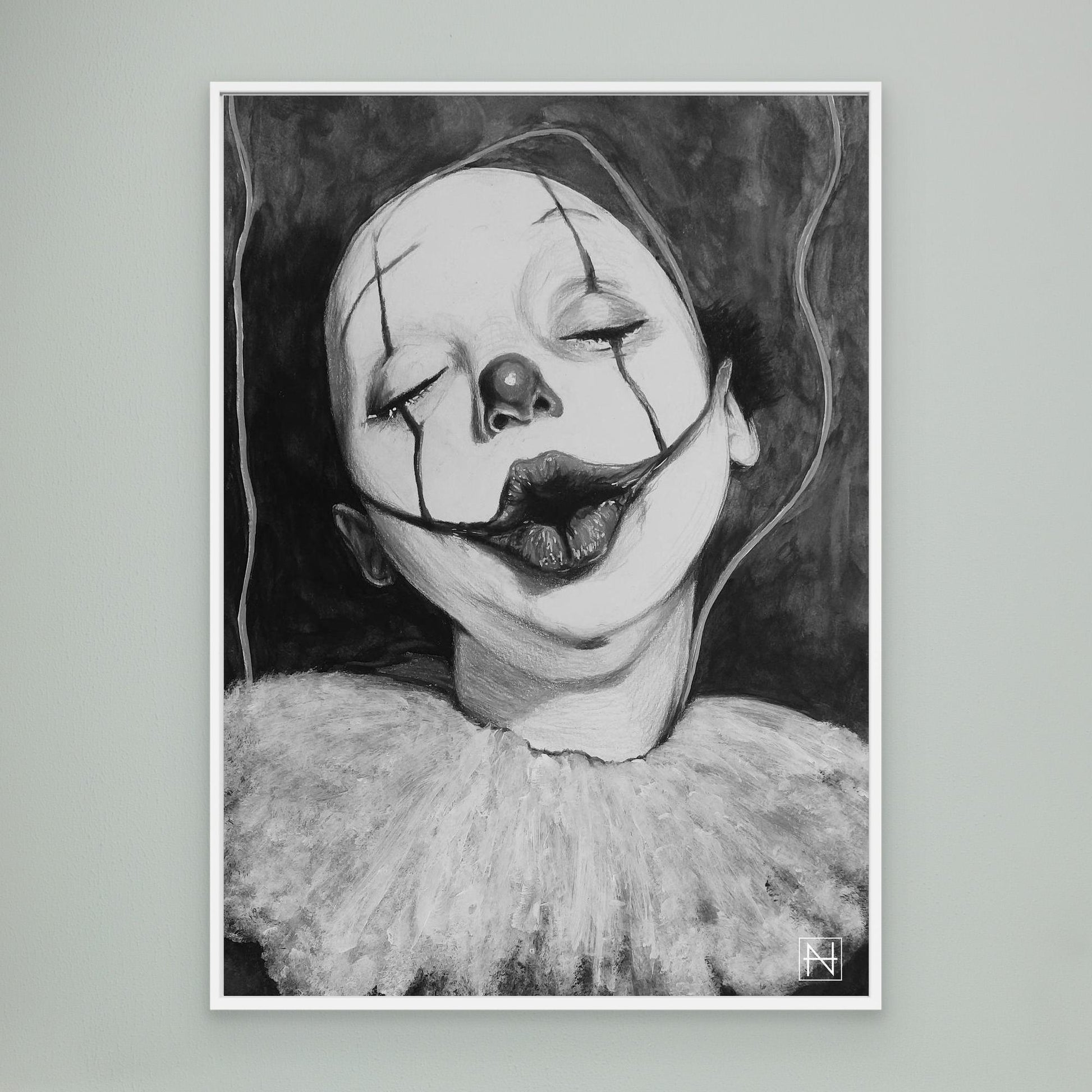 Sad Ugly Clowns No. 6 (Dotti) BW
