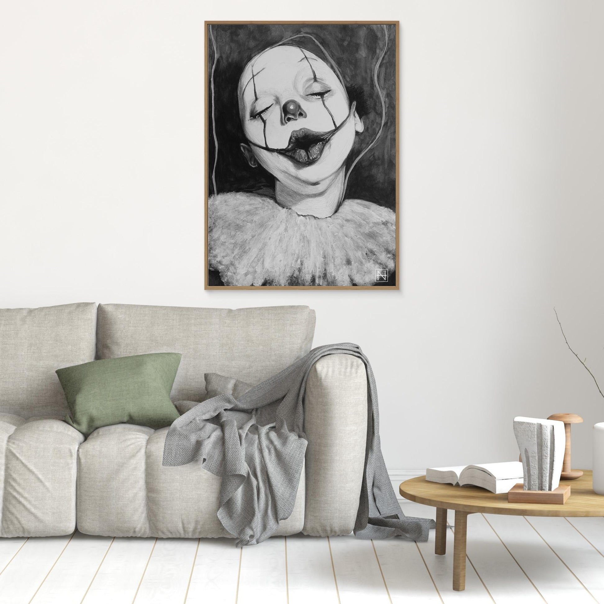 Sad Ugly Clowns No. 6 (Dotti) BW