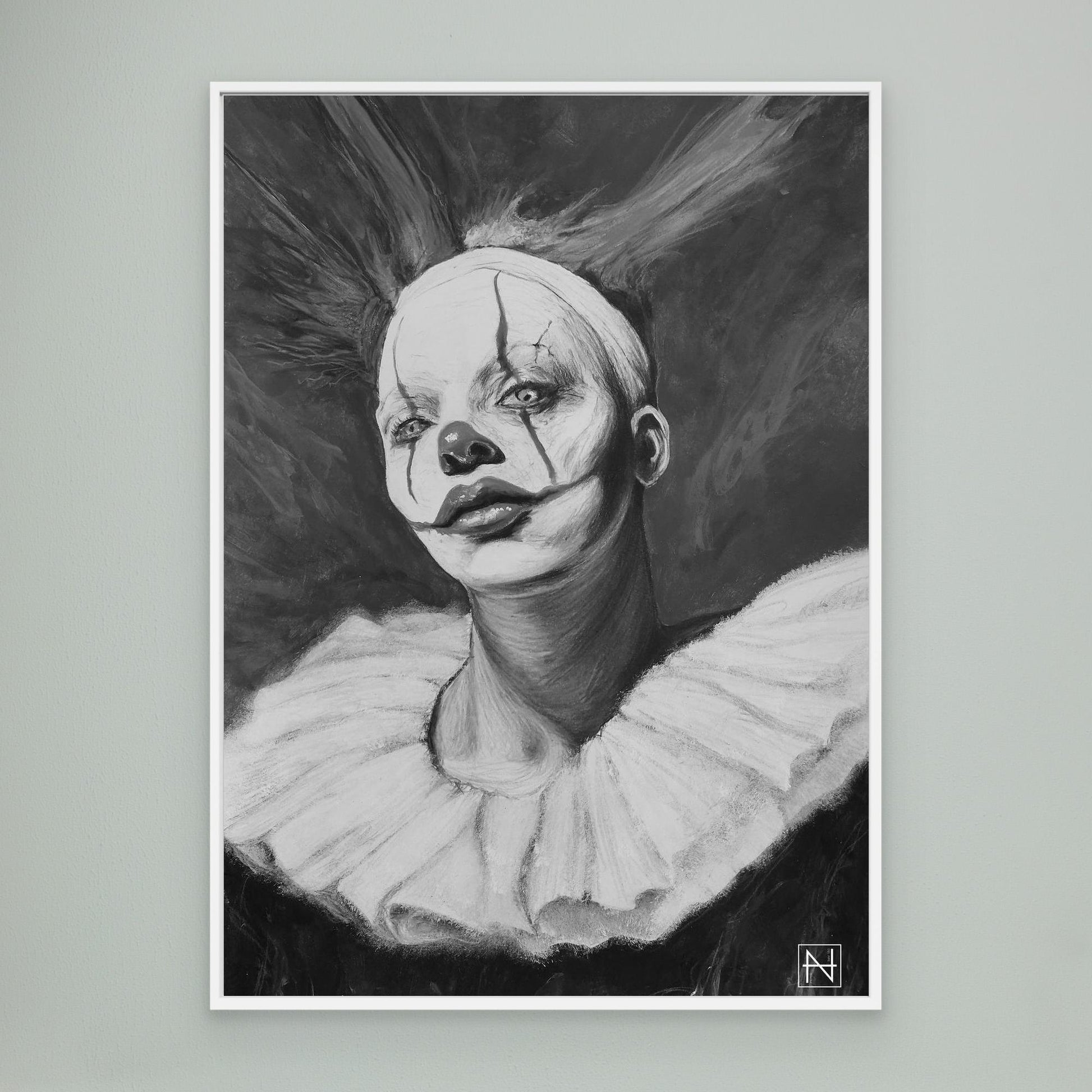 Sad Ugly Clowns No. 7 (Bonnie) BW
